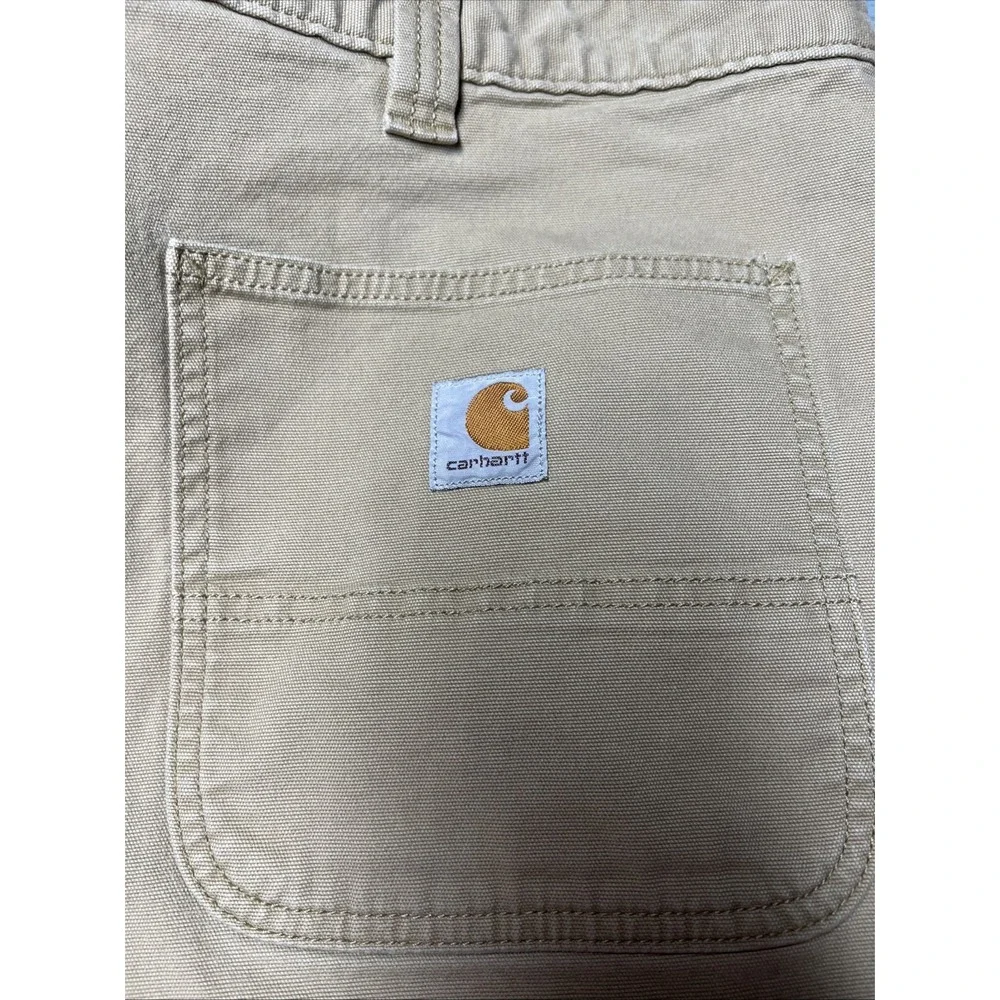 Carhartt Relaxed Fit Pants Men's 42x32 Utility Skater Streetwear Khaki Hip Hop - Picture 2 of 16
